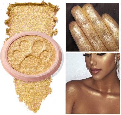 ADJD Highlight Shimmering Powder, Waterproof Long Lasting  Highlighter(GOLDEN)