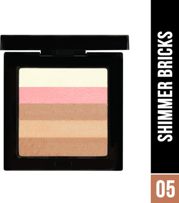 Hilary Rhoda Shimmer Bricks Highlighter Palette | Highly Pigmented & Long Lasting Highlighter(8.1 g | Shade - 05)
