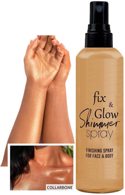 MYEONG Golden Non-Sticky Glitter Bright Lotion Face Liquid Highlighter(Golden)