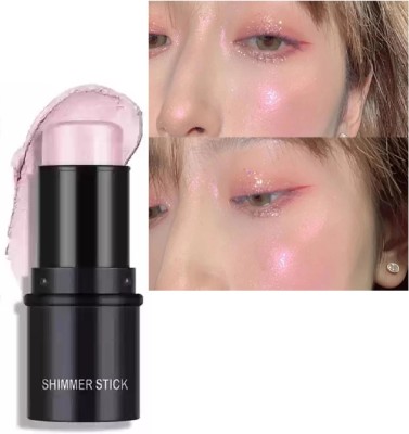 AFARAXIA 3D Long Lasting Makeup Shimmer Highlighter Stick Highlighter(Shiny pink)