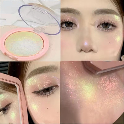 GFSU - GO FOR SOMETHING UNIQUE Shimmer Highlighter for Face Makeup - Illuminating compressed Powder Highlighter(GOLD SHINE)