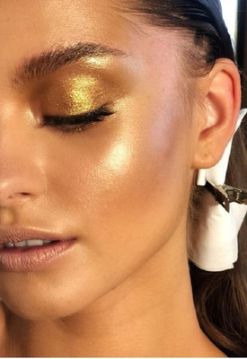 FELICECHIARA Long Lasting Glow Highlighter Powder Glow for Skin Radiance Highlighter(Shine Silver)