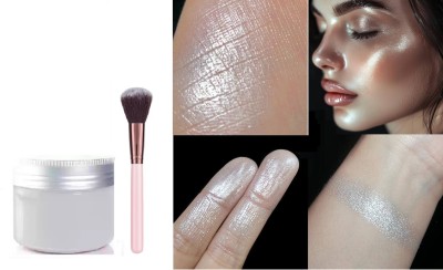 Jiwoo Ultra Shimmer Smooth Silver Highlighter For Women Highlighter. Highlighter(SLIVER)