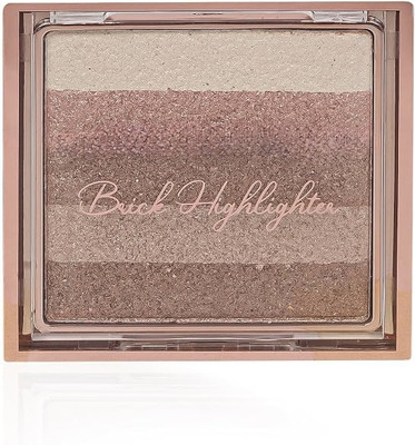 VERGE Baked Brick Highlighter Palette for Every Occasion Highlighter(01)