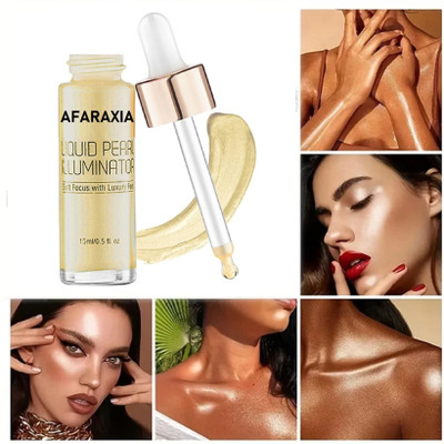 AFARAXIA Light-Weight & Long-Lasting Liquid  Highlighter(GOLD)
