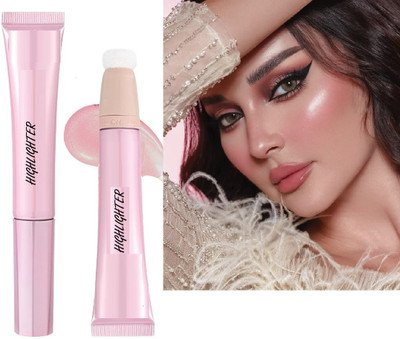 AFARAXIA Liquid Highlighte Illuminating & Glitter  Highlighter(pink shine)