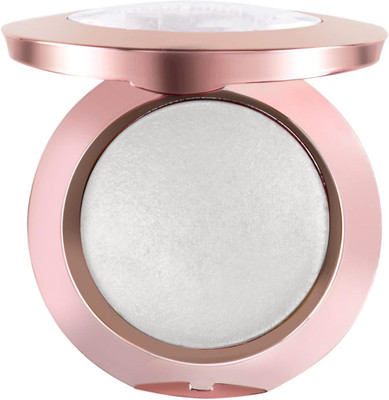 Emijun Professional Baked Shimmer Blusher And Highlighter Palette For Face Makeup Highlighter(Silver)