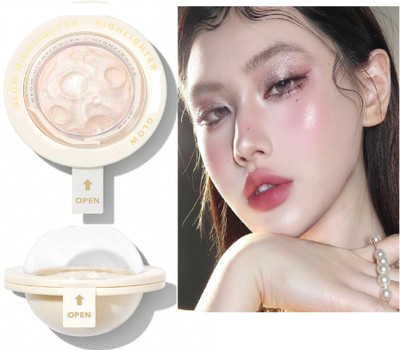 AFARAXIA Face Highlighter & Eyeshadow Palette  Highlighter(Light gold)
