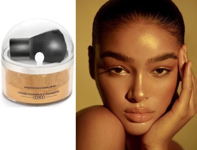 HUZURLU LONG LASTING GOLDEN POWDERY HIGHLIGHTER Highlighter(GOLDEN)