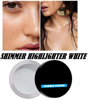 Amaryllis 3D MAKEUP GLOWING HIGHLIGHTER POWDER SILVER COLOR Highlighter(Shine Silver)