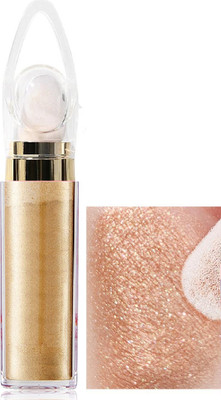 ADJD Golg Face and Body Highlighter Powder with Sponge Head High Highlighter(GOLDEN)