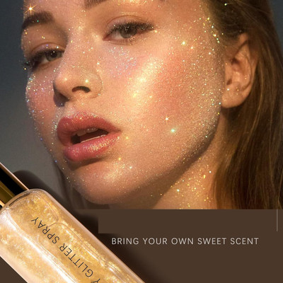 luzimaisa Liquid Illuminator Highlighter Smooth Shimmer Glow Body Bronzer Spray Highlighter(gold)