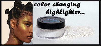 BLUEMERMAID NEW GOLDEN FACE COLOR CHANGING HIGHLIGHTER COVER FOR MAKEUP Highlighter(GOLDEN)