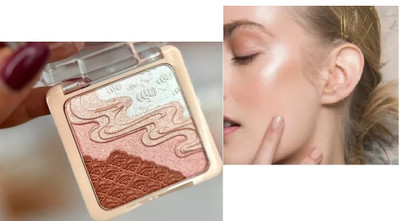 Jiwoo Use Highlighter Face Palette Ultra Blendable & Long Lasting Highlighter(Muliti color)