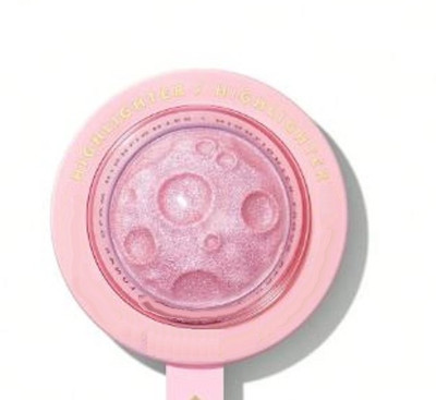 GABBU Highly-Pigmented Powder Highlighter with Luminous Finish Easy to Blend pink Highlighter(pink)
