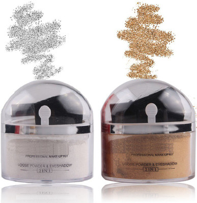 REIMICHI Shimmery Shiny Gold , Silver Highlight For Professional Look Highlighter(golden and silver)