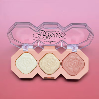 adbeni Illuminating Baked Face Highlighter | Shimmer Finish for Natural, Luminous Glow Highlighter(Shade-01)
