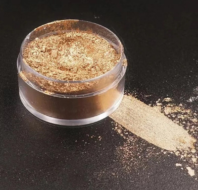 Jiwoo Highlighter Powder Makeup Face Glow Highlight Brighten Shimmer Make Highlighter(GOLD)