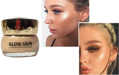 HUZURLU illuminator makeup base Highlighter with lightwet and long lasting Highlighter(Glod)