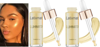 Latixmat Combo Liquid Highlighter For Face Makeup Illuminating  Highlighter(Desert Gold)