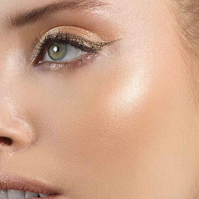 Herrlich PROFESSIONAL MINI HIGHLIGHTER POWDER SILVER COLOR Highlighter(SILVER)