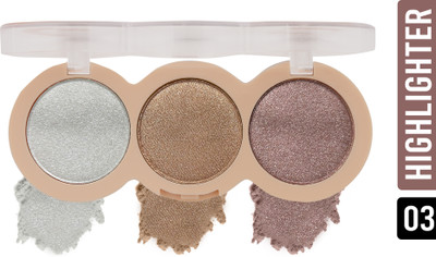 Shryoan Cheek Leaders Highlighter Palette | With Mineral Oil & Creative Shimmer Look Highlighter(Shade-03, 15 g)
