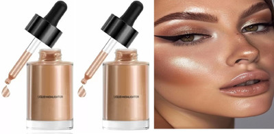 EVERERIN Liquid Highlighter lightweight And long-lasting Highlighter(Rose gold)