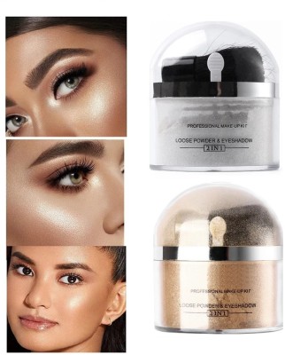 YAWI COMBO SHIMMRY FACE AND BODY HIGHLIGHTER WITH NON STICKY FACE Highlighter(SILVER, GOLD)