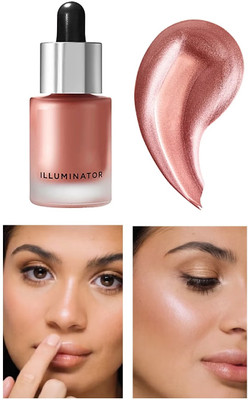 Vyomiris Illuminating Liquid Highlighter With Dewy Finish Highlighter(PINK)