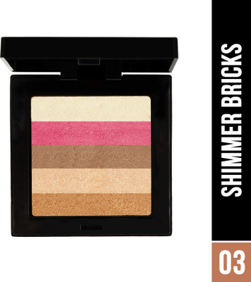 Hilary Rhoda Shimmer Bricks Highlighter Palette | Highly Pigmented & Long Lasting Highlighter(8.1 g | Shade - 03)