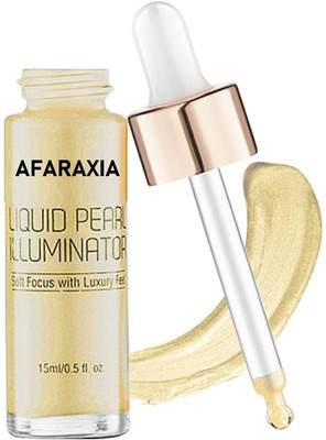 AFARAXIA Light-Weight & Long-Lasting Liquid Highlighter Ultra Blendable Formula Highlighter(GOLD)