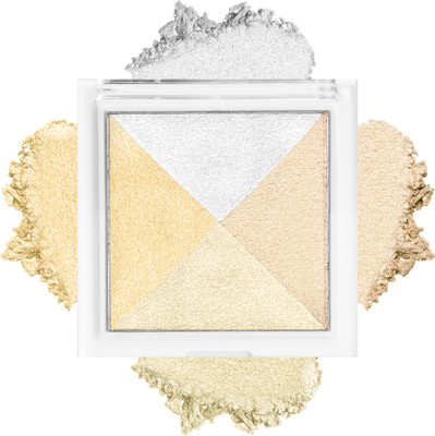 COLORS QUEEN Fantasy Bricks Highlighter for Face Makeup with Easy to Blend Formula Highlighter(Multicolor-4)