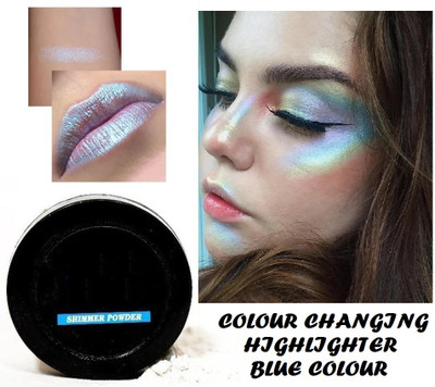 NADJA BLUE HIGHLIGHTER POWDER BEST FOR MAKEUP Highlighter(BLUE)