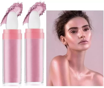 GFSU - GO FOR SOMETHING UNIQUE Waterproof Face & Eye Glitter High Powder Pixiee Dust Highlighter(pink)