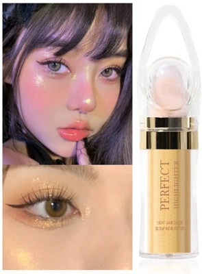 tanvi27 Multi Purpose Highly Pigmented Highlighter Weightless Luminous Finish Highlighter(Golden)