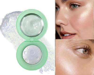 GULGLOW99 Moon Highly Pigmented Highlighter Palette Highlighter(SILVER)