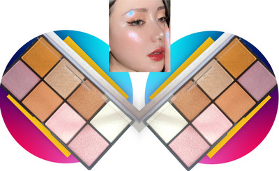 tanvi27 Professional Touch Highlighter & Bronzer Palette Shining Set Highlighter(MULTI COLOR)