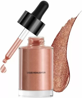 GFSU - GO FOR SOMETHING UNIQUE Drop & Glow Rose Gold Liquid Highlighter For Face Makeup Highlighter(PINK SHIMMER)