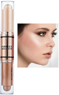 Arcanuy 2 IN 1 FACE CREAM HIGHLIGHTER STICK WATER PROOF Highlighter(multicolor)