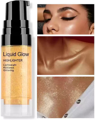 GFSU - GO FOR SOMETHING UNIQUE HD Glow Liquid Waterproof & Long Stay  Highlighter(gold)