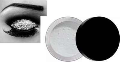 Aylily Radiant Glow Highlighter Make Up Face Brightner Silver Shimmer Powder Highlighter(Silver)