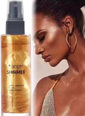 ADJD Festive Body Face Hair Illuminator Highlighter Golden  Highlighter(GOLDEN SHIMMER)