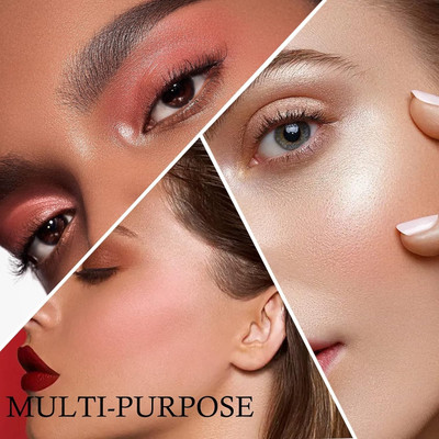 AFARAXIA Matte finish 3-in-1 Compact Powder Blush  Highlighter(muliti colour)