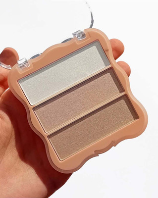 Latixmat Glow Highlighter Palette (3 Colors Highlighter) Highlighter(MULTICOLOR)