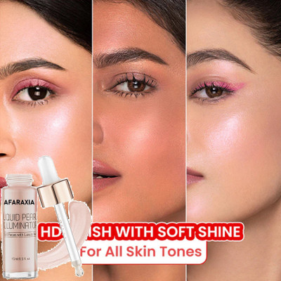 AFARAXIA Highlighter Liquid Face and Body Highlighter(ROSEGOLD)