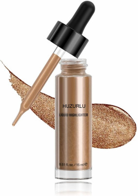 HUZURLU Illuminating Liquid Highlighter With Dewy Finish Highlighter(ROSE GOLD)