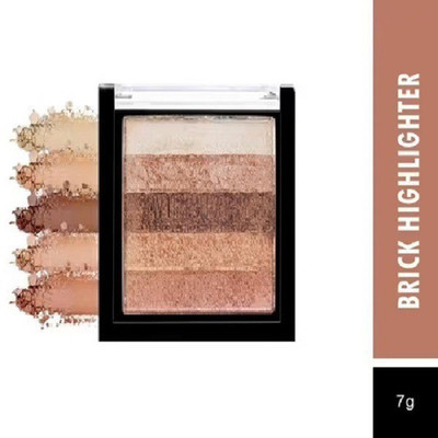 Glamezone Brick Baked Highlighter Blusher Highlighter(Multicolor)