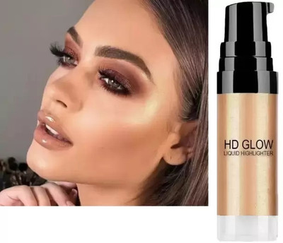 Jiwoo Liquid HD glow Highlighter For Face Makeup Highlighter(gold)