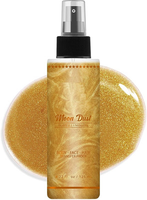THTC Gold Illuminator face And body Spray highlighter Highlighter(Gold)