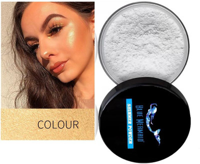 BLUEMERMAID BEST COLOR CHANGING HIGHLIGHTER POWDER GOLDEN COLOR Highlighter(GOLDEN)
